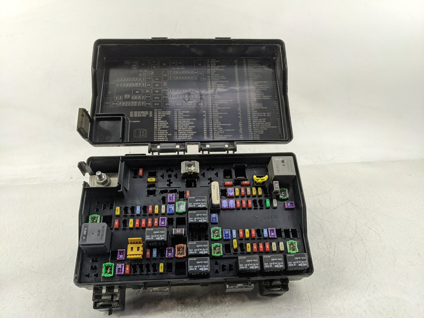 2017 Dodge Ram 1500 Fusebox Fuse Box Panel Relay Module P/N:P68322373AB Fits OEM Used Auto Parts - Oemusedautoparts1.com