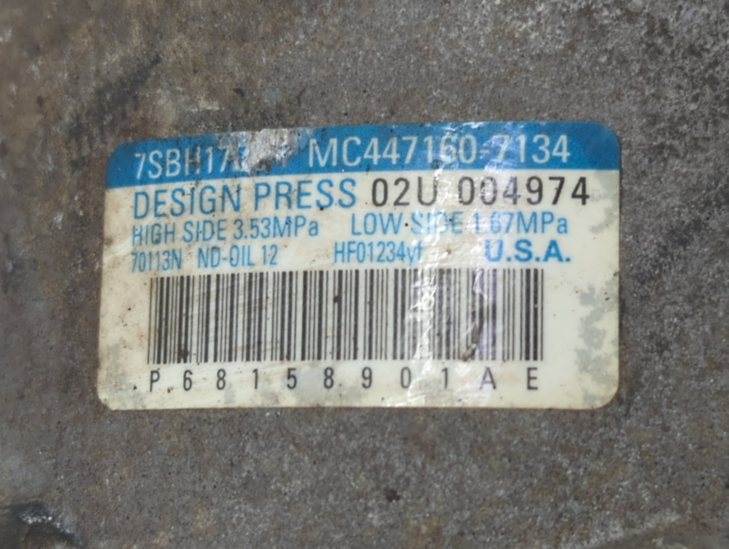 Dodge Ram 1500 Air Conditioning A/c Ac Compressor Oem - Oemusedautoparts1.com
