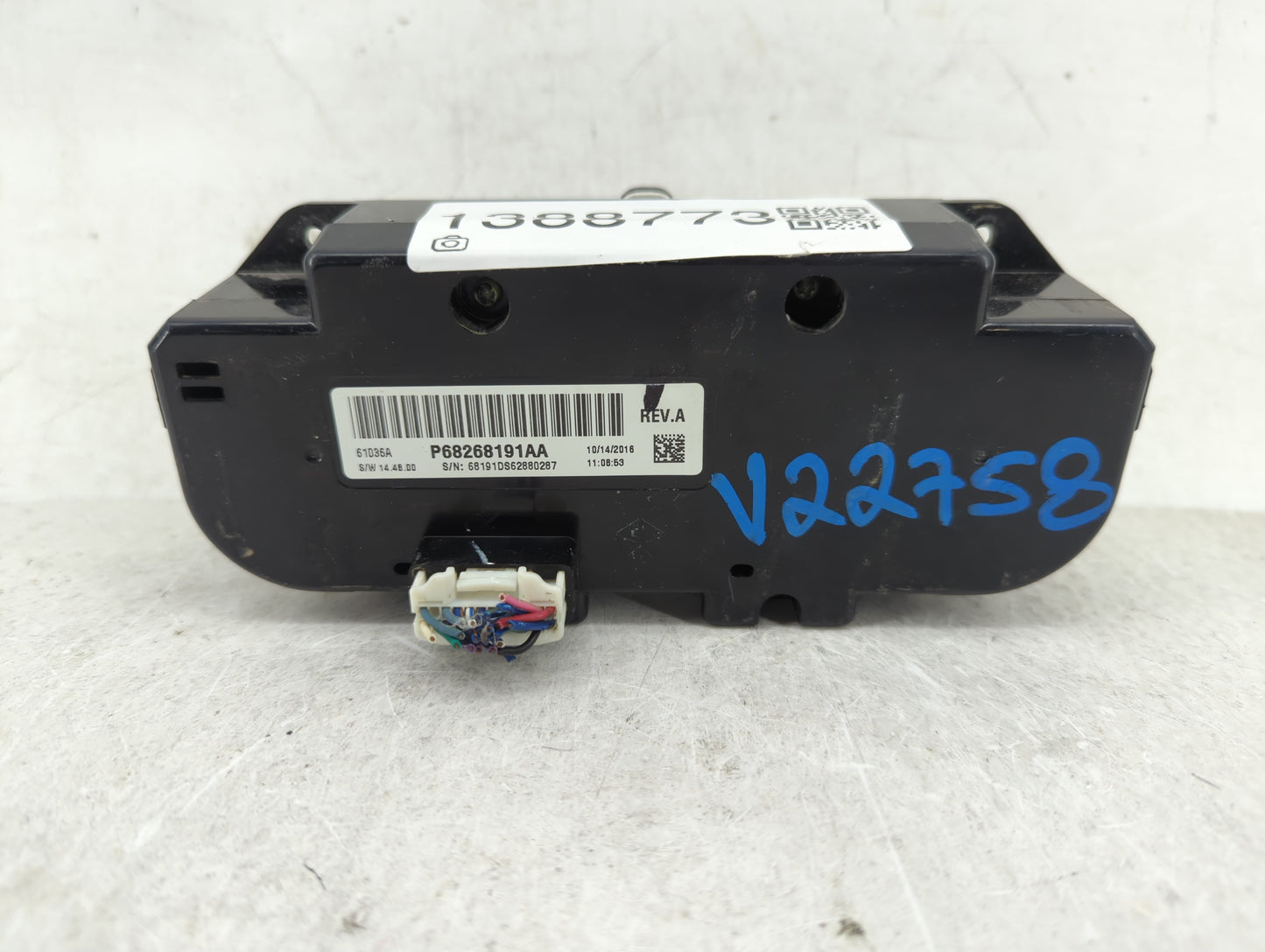 2017 Dodge Ram 1500 Climate Control Module Temperature AC/Heater Replacement P/N:68268191AA Fits OEM Used Auto Parts - Oemus