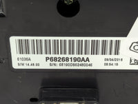 2017 Dodge Ram 1500 Climate Control Module Temperature AC/Heater Replacement P/N:P68268190AA Fits OEM Used Auto Parts - Oemu