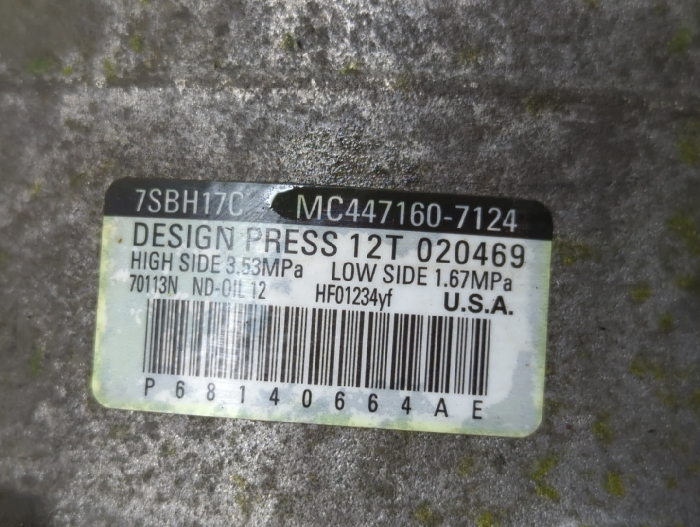 Dodge Ram 1500 Air Conditioning A/c Ac Compressor Oem 1398589 - Oemusedautoparts1.com