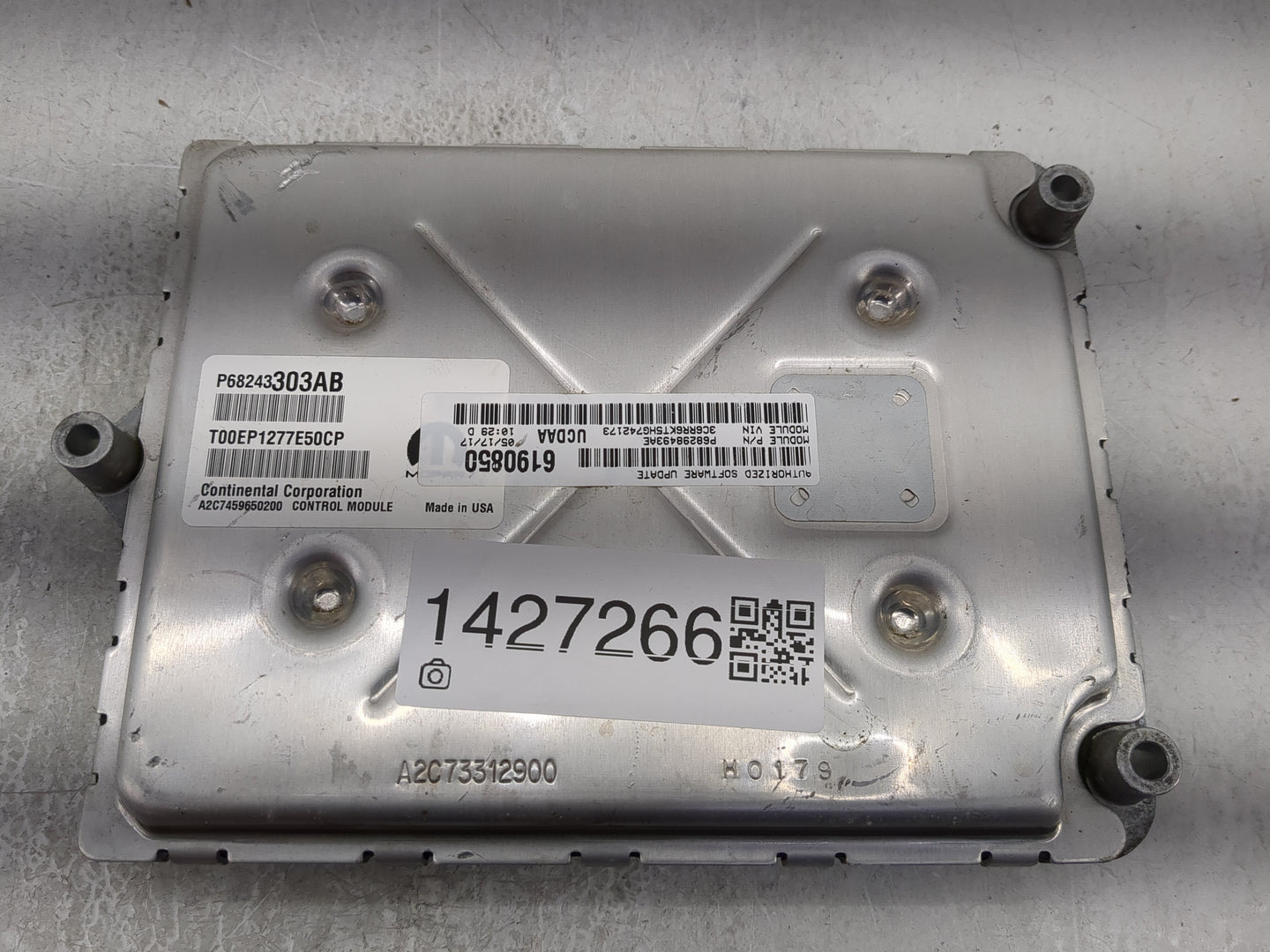 2017 Dodge Ram 1500 PCM Engine Control Computer ECU ECM PCU OEM P/N:P68243303AB T00EP1277E50CP Fits Fits 2016 2018 2019 2020