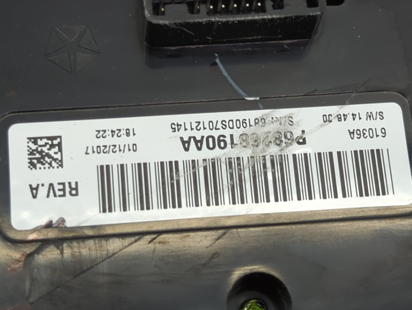 2017 Dodge Ram 1500 Climate Control Module Temperature AC/Heater Replacement P/N:P68268190AA Fits OEM Used Auto Parts - Oemu