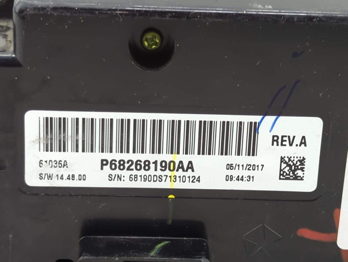 2017 Dodge Ram 1500 Climate Control Module Temperature AC/Heater Replacement P/N:P68268190AA Fits OEM Used Auto Parts - Oemu