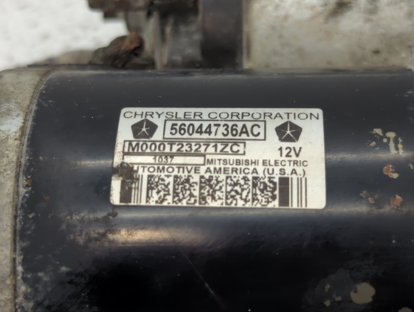 2017 Dodge Ram 1500 Car Starter Motor Solenoid OEM P/N:56044736AC Fits OEM Used Auto Parts - Oemusedautoparts1.com