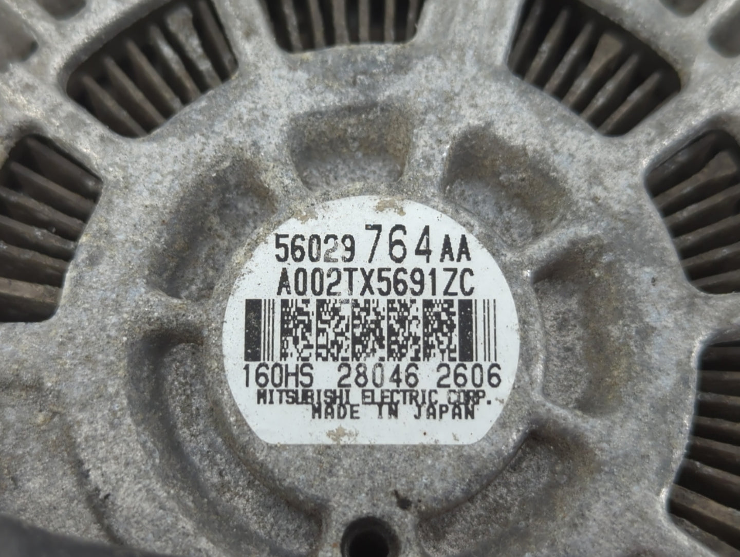 2017 Dodge Ram 1500 Alternator Replacement Generator Charging Assembly Engine OEM P/N:56029764AA Fits OEM Used Auto Parts - 