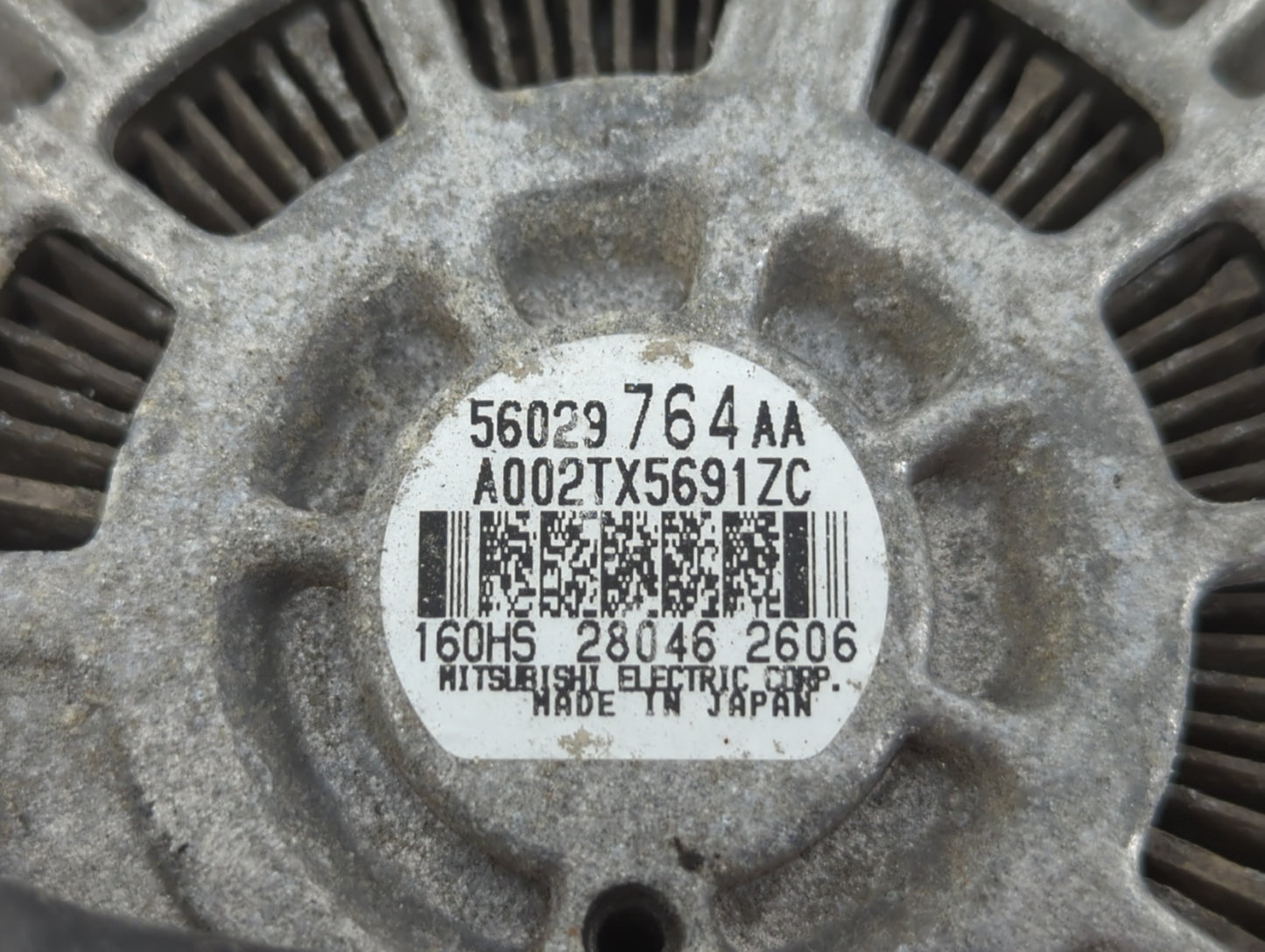 2017 Dodge Ram 1500 Alternator Replacement Generator Charging Assembly Engine OEM P/N:56029764AA Fits OEM Used Auto Parts - 