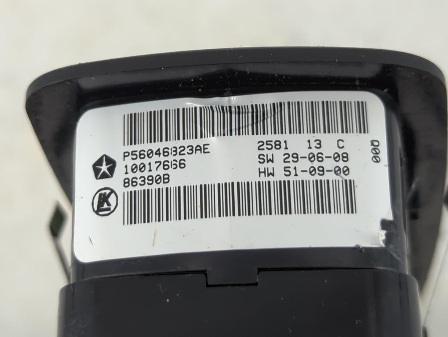2017 Dodge Ram 1500 Master Power Window Switch Replacement Driver Side Left P/N:P56046823AE 10017666 Fits OEM Used Auto Part