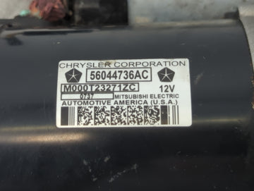 2017 Dodge Ram 1500 Car Starter Motor Solenoid OEM P/N:M000T23271ZC 56044736AC Fits OEM Used Auto Parts