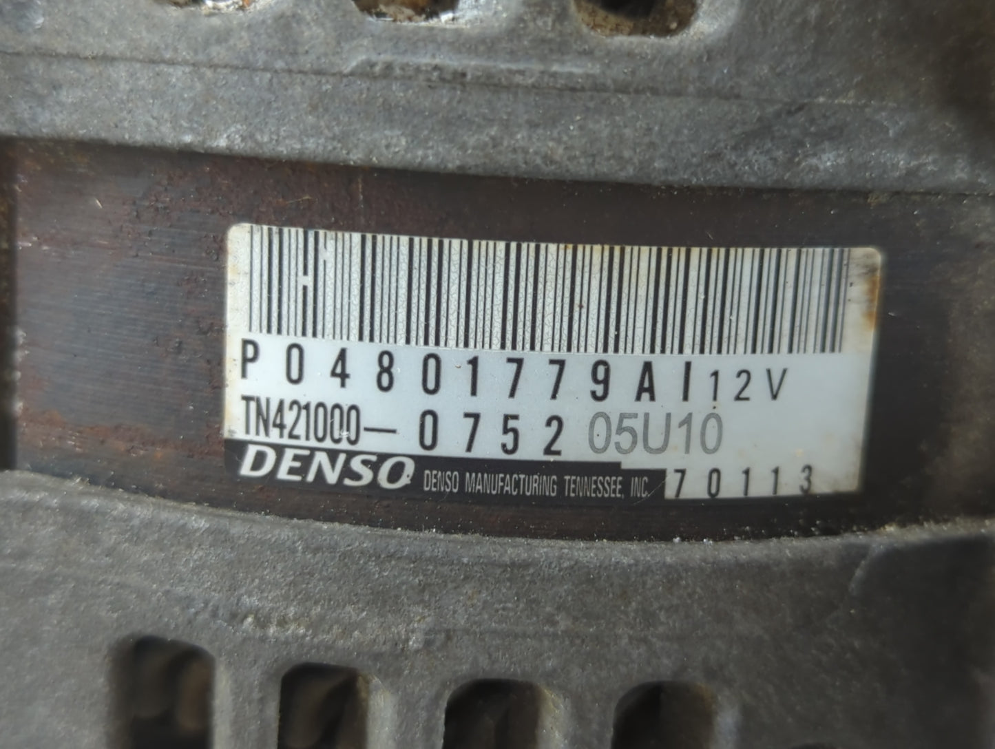2017 Dodge Ram 1500 Alternator Replacement Generator Charging Assembly Engine OEM P/N:P04801779AI Fits OEM Used Auto Parts -