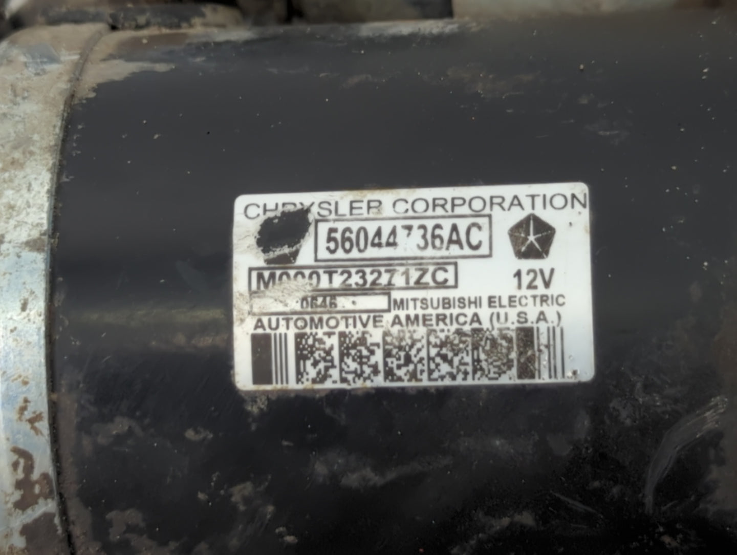 2017 Dodge Ram 1500 Car Starter Motor Solenoid OEM P/N:56044736AC Fits Fits 2012 2013 2014 2015 2016 2018 2019 2020 2021 202