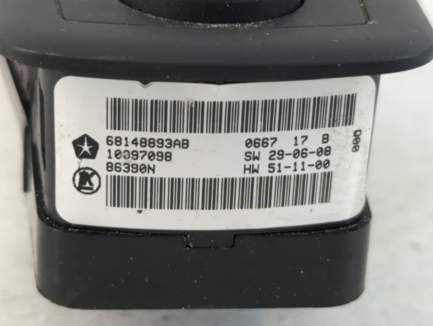 2017 Dodge Ram 1500 Master Power Window Switch Replacement Driver Side Left P/N:68148893AB Fits OEM Used Auto Parts - Oemuse