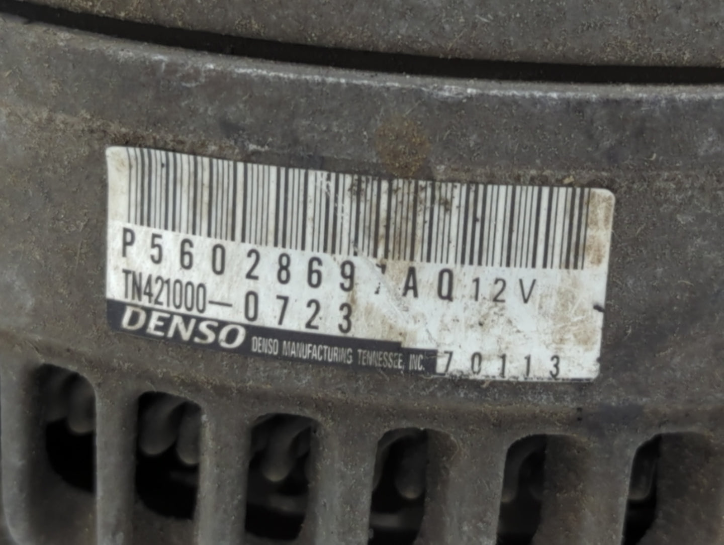 2017 Dodge Ram 2500 Alternator Replacement Generator Charging Assembly Engine OEM P/N:P56028697AQ 421000-0723 Fits OEM Used 
