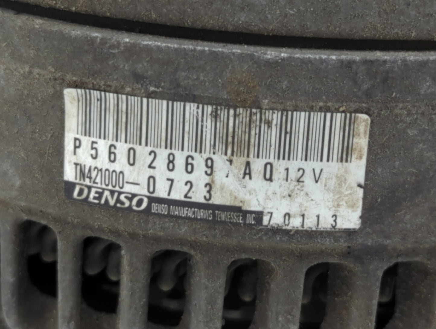 2017 Dodge Ram 2500 Alternator Replacement Generator Charging Assembly Engine OEM P/N:P56028697AQ 421000-0723 Fits OEM Used 