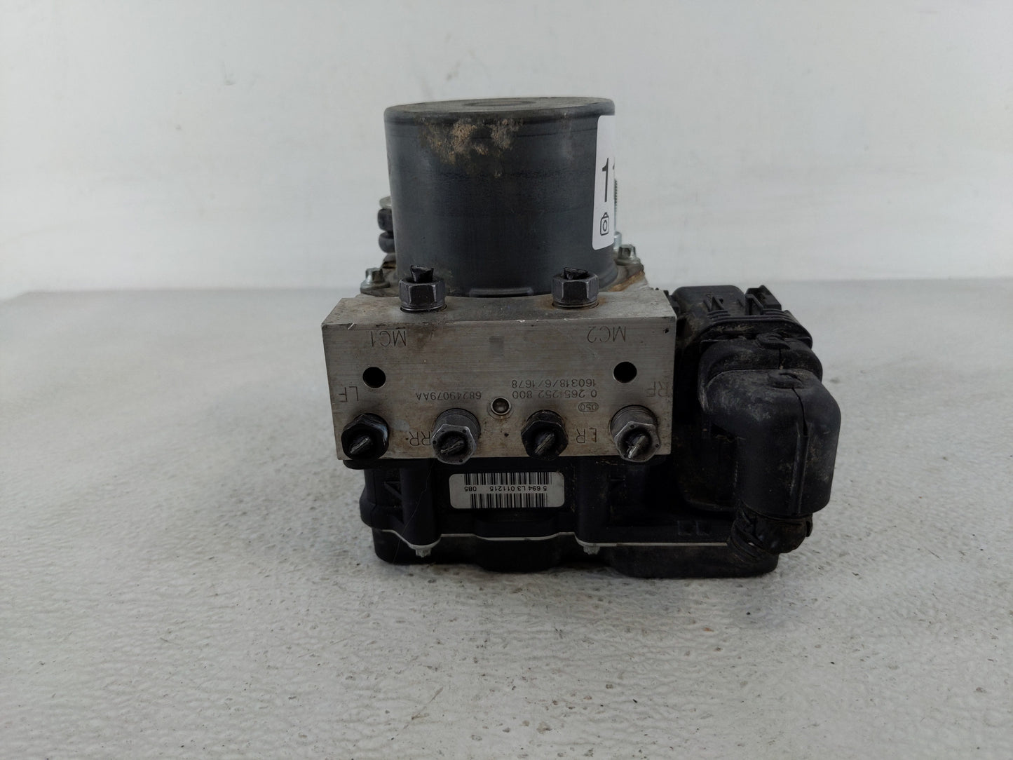 2012-2017 Fiat 500 ABS Pump Control Module Replacement P/N:0 265 252 800 5 694 L3 011215 Fits Fits 2012 2013 2014 2015 2016 