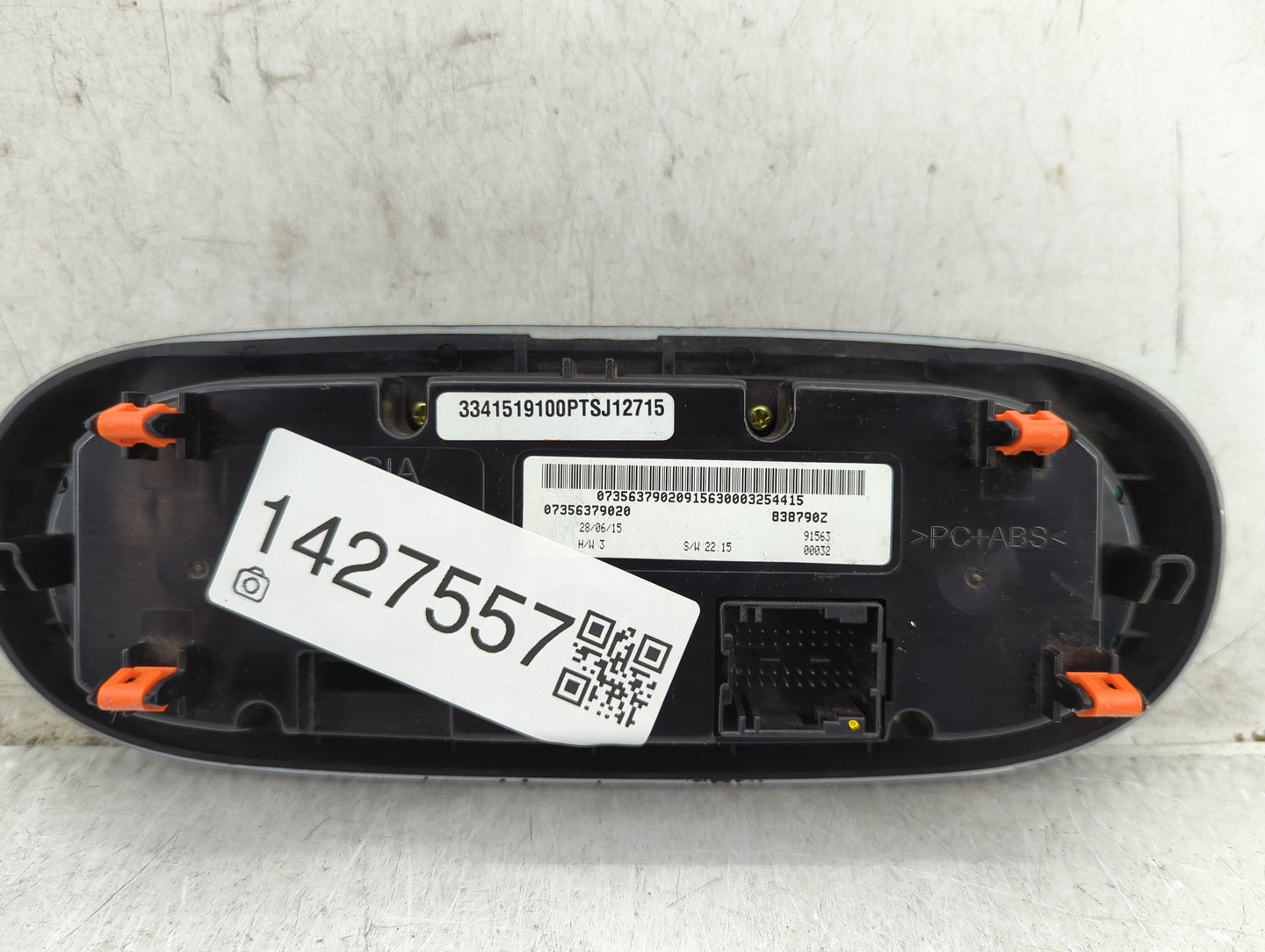 2017 Fiat 500 Climate Control Module Temperature AC/Heater Replacement P/N:07356379020 Fits OEM Used Auto Parts - Oemusedaut