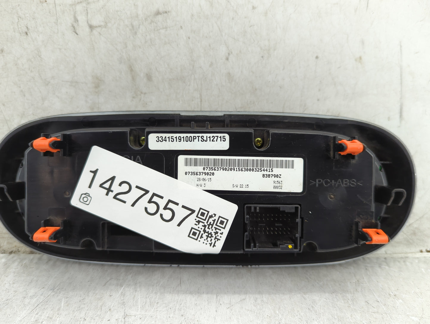 2017 Fiat 500 Climate Control Module Temperature AC/Heater Replacement P/N:07356379020 Fits OEM Used Auto Parts - Oemusedaut