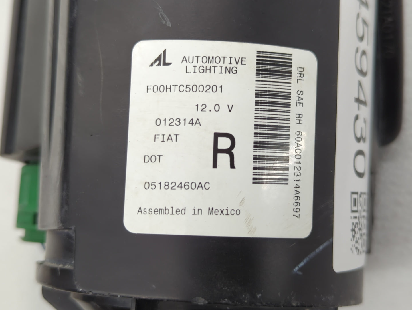 2017 Fiat 500 Passenger Right Oem Fog Light Lamp - Oemusedautoparts1.com