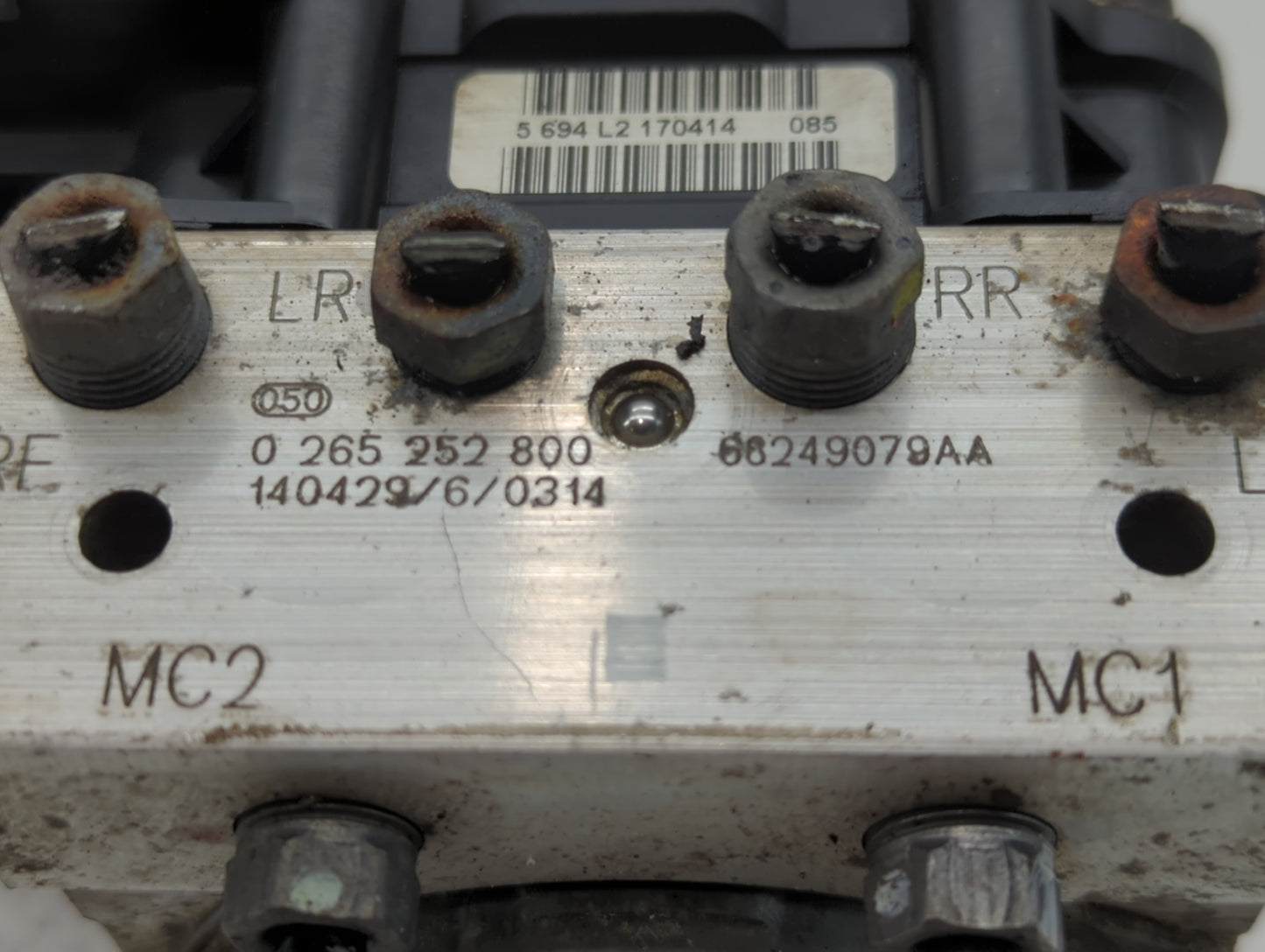 2012-2017 Fiat 500 ABS Pump Control Module Replacement P/N:68249079AA 0 265 252 800 Fits Fits 2012 2013 2014 2015 2016 2017 