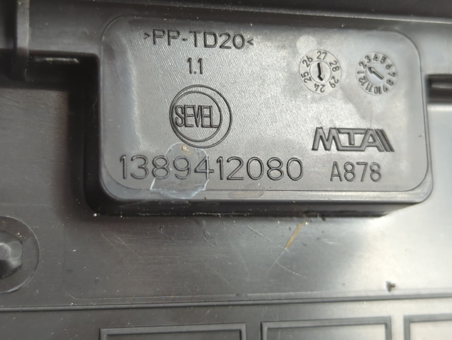 2017 Fiat Ducato Fusebox Fuse Box Panel Relay Module P/N:1389412080 Fits OEM Used Auto Parts - Oemusedautoparts1.com