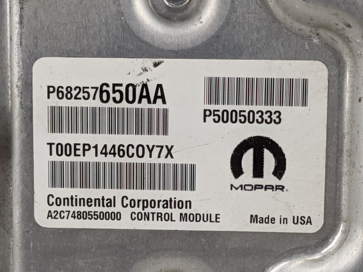 2017 Fiat Promaster City PCM Engine Control Computer ECU ECM PCU OEM P/N:P68257650AA P50050333, T00EP1446COY7X Fits Fits 201