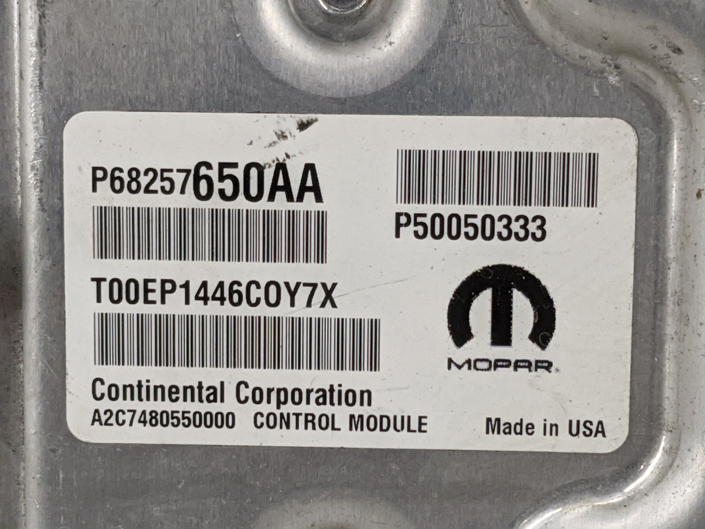 2017 Fiat Promaster City PCM Engine Control Computer ECU ECM PCU OEM P/N:P68257650AA P50050333, T00EP1446COY7X Fits Fits 201