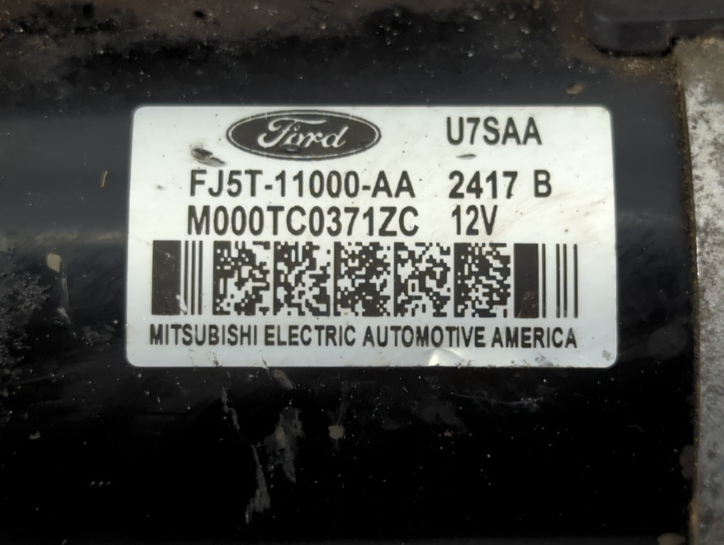 2015-2018 Ford Edge Car Starter Motor Solenoid OEM P/N:FJ5T-11000-AA Fits Fits 2015 2016 2017 2018 2020 OEM Used Auto Parts 