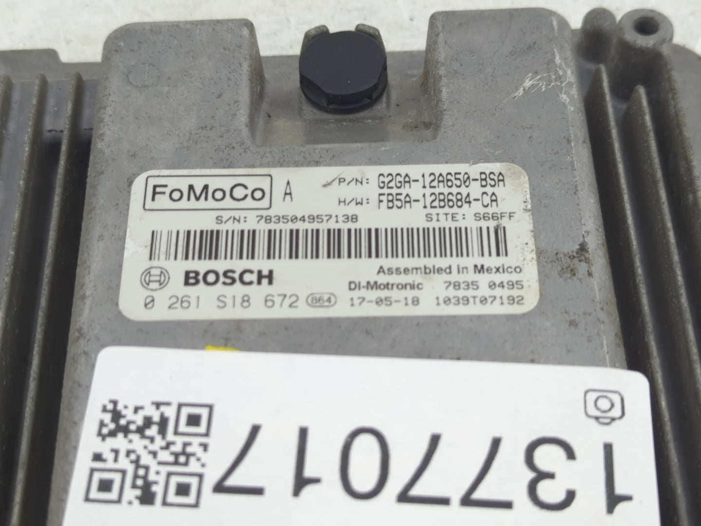 2015-2018 Ford Edge PCM Engine Control Computer ECU ECM PCU OEM P/N:G2GA-12A650-BSA 0 261 S18 672 Fits OEM Used Auto Parts -