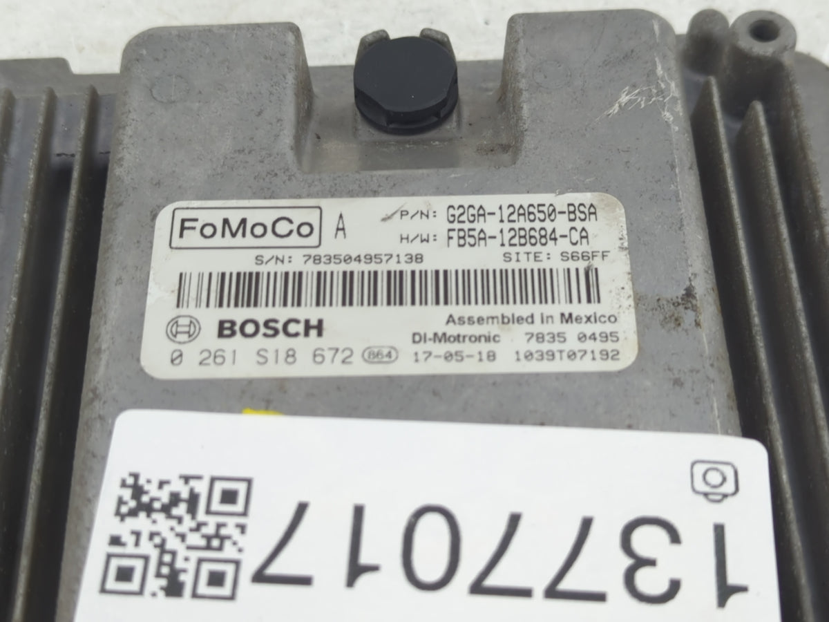 2015-2018 Ford Edge PCM Engine Control Computer ECU ECM PCU OEM P/N:G2GA-12A650-BSA 0 261 S18 672 Fits 2015 2016 2017 2018 2