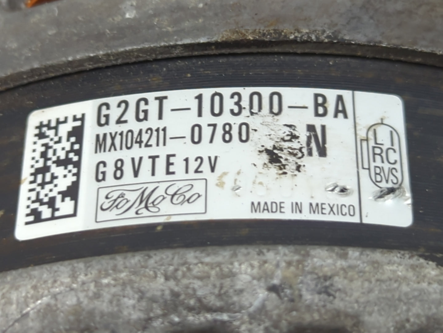 2015-2018 Ford Edge Alternator Replacement Generator Charging Assembly Engine OEM P/N:G2GT-10300-BA Fits OEM Used Auto Parts