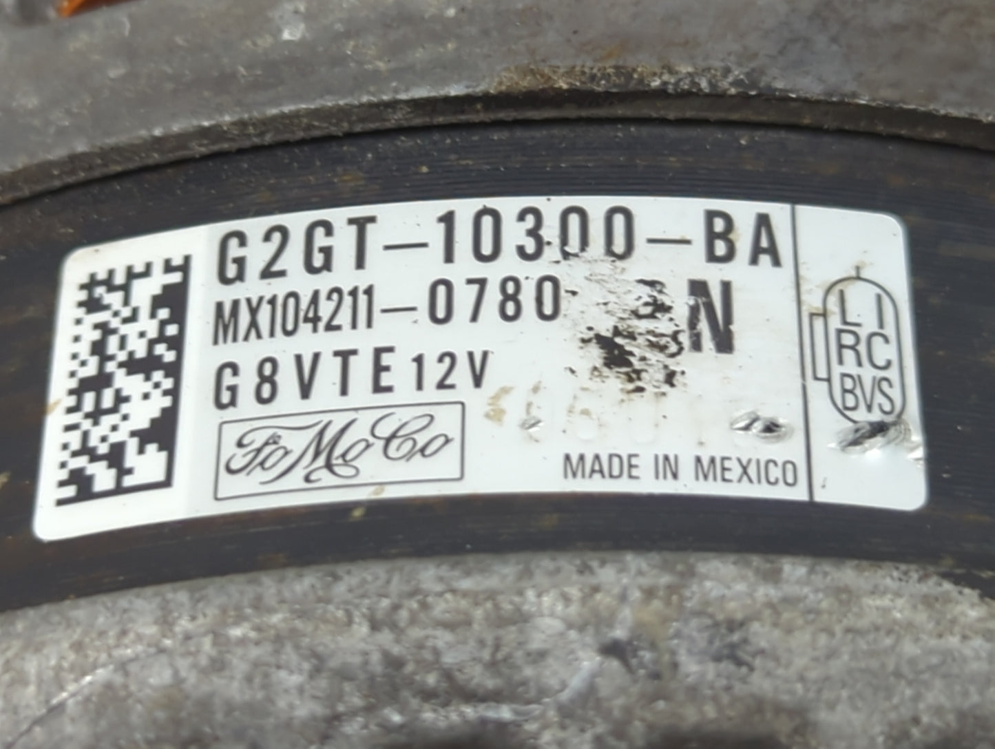 2015-2018 Ford Edge Alternator Replacement Generator Charging Assembly Engine OEM P/N:G2GT-10300-BA Fits OEM Used Auto Parts