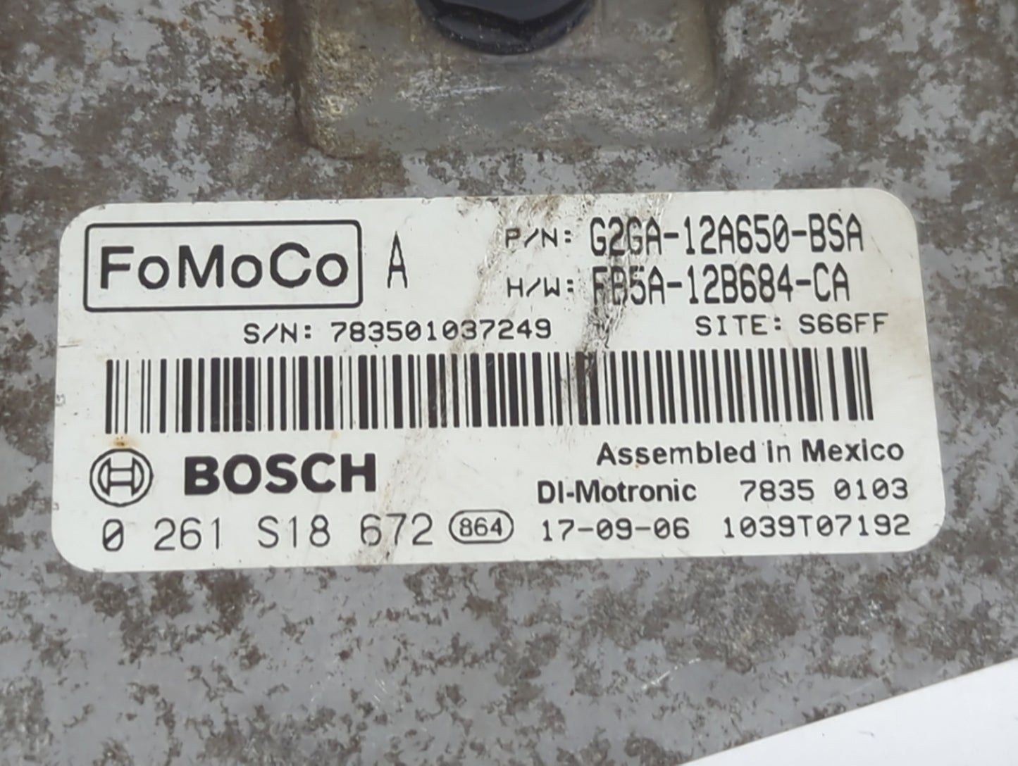 2015-2018 Ford Edge PCM Engine Control Computer ECU ECM PCU OEM P/N:G2GA-12A650-BSA FB5A-12B684-CA Fits OEM Used Auto Parts 