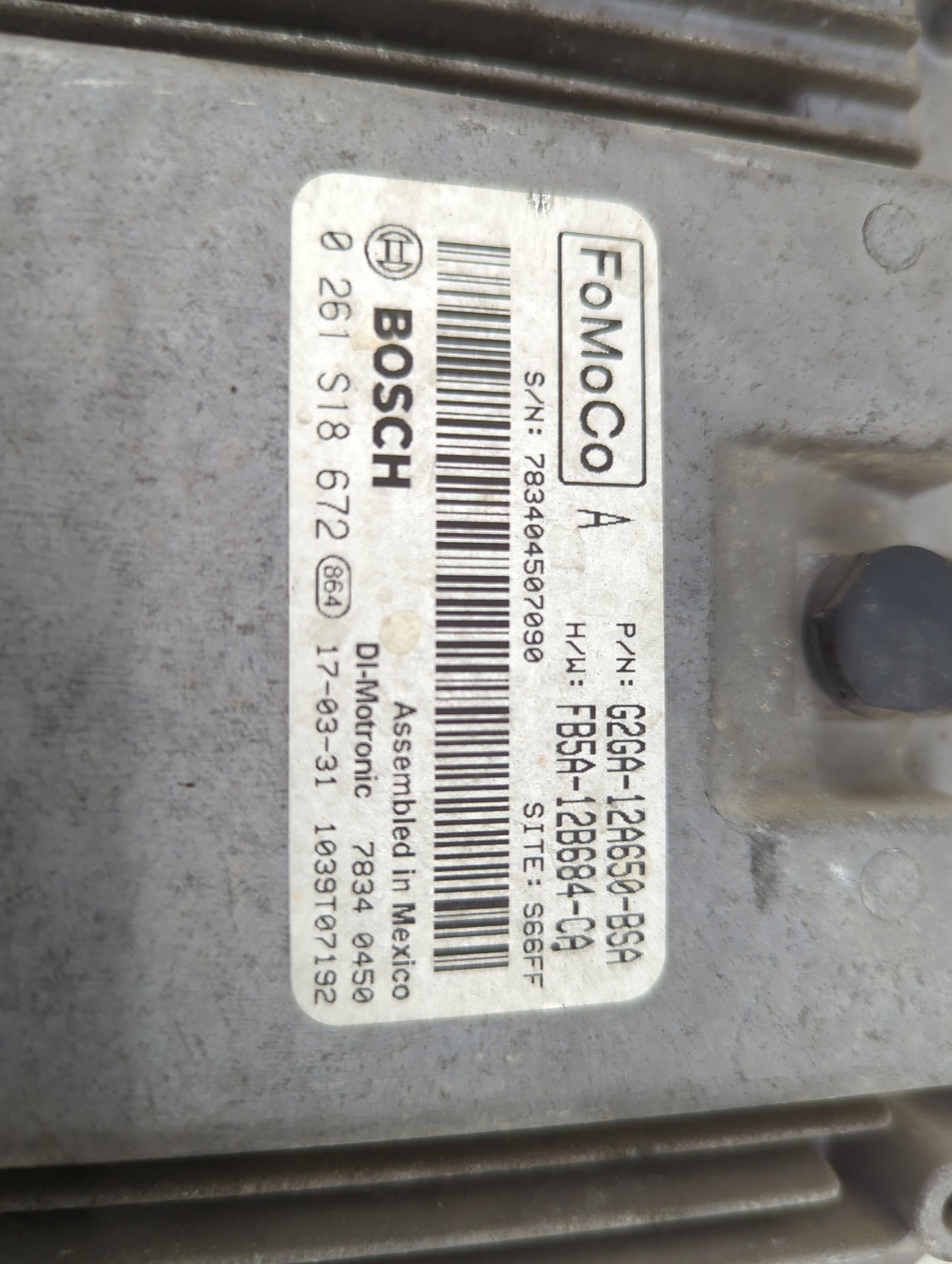 2015-2018 Ford Edge PCM Engine Control Computer ECU ECM PCU OEM P/N:G2GA-12A650-BSA FB5A-12B684-CA Fits OEM Used Auto Parts 