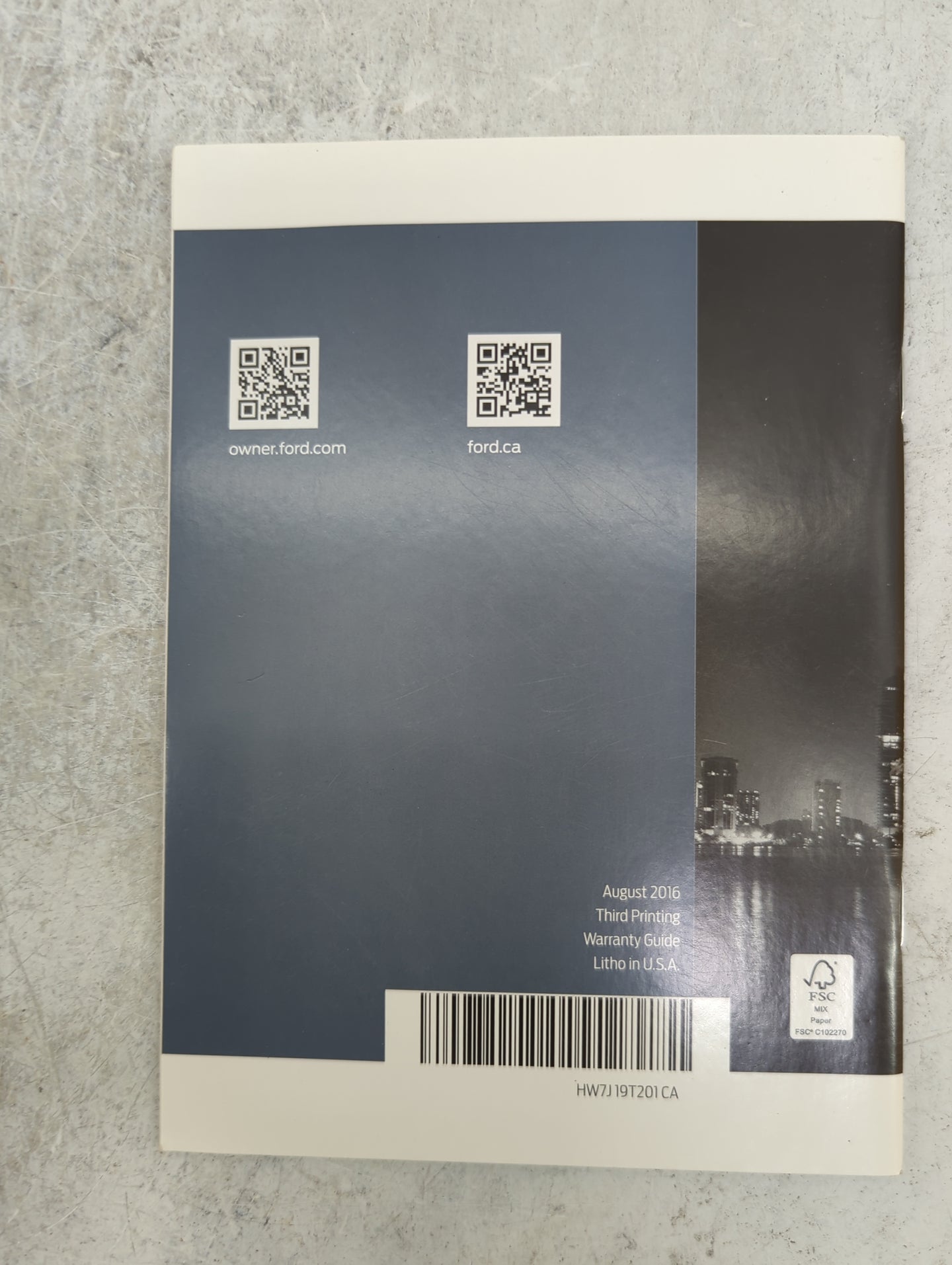 2017 Ford Edge Owners Manual Book Guide P/N:HT4J19A321AB HW7J19T201CA OEM Used Auto Parts - Oemusedautoparts1.com