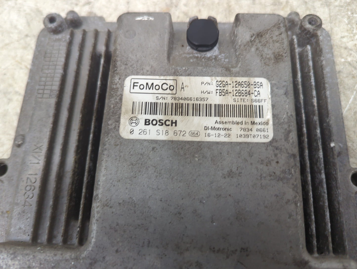 2015-2018 Ford Edge PCM Engine Control Computer ECU ECM PCU OEM P/N:G2GA-12A650-BSA FB5A-12B684-CA Fits OEM Used Auto Parts 