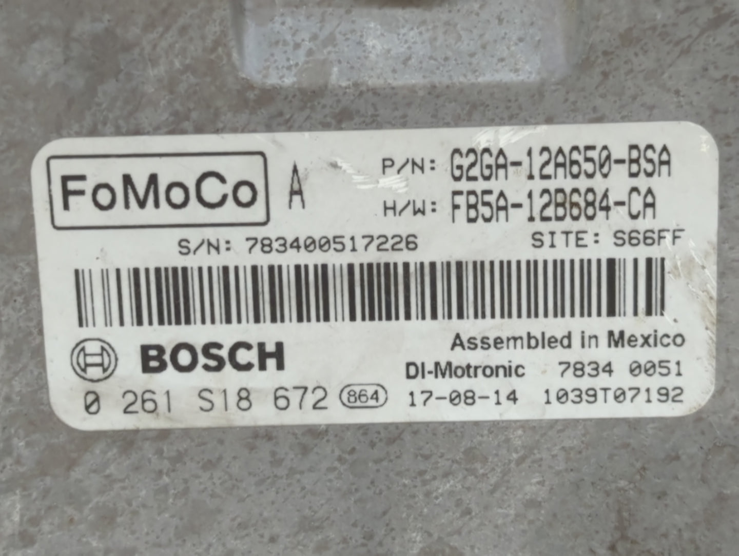 2015-2018 Ford Edge PCM Engine Control Computer ECU ECM PCU OEM P/N:CU5T-14A624-BA Fits Fits 2015 2016 2017 2018 2019 OEM Us