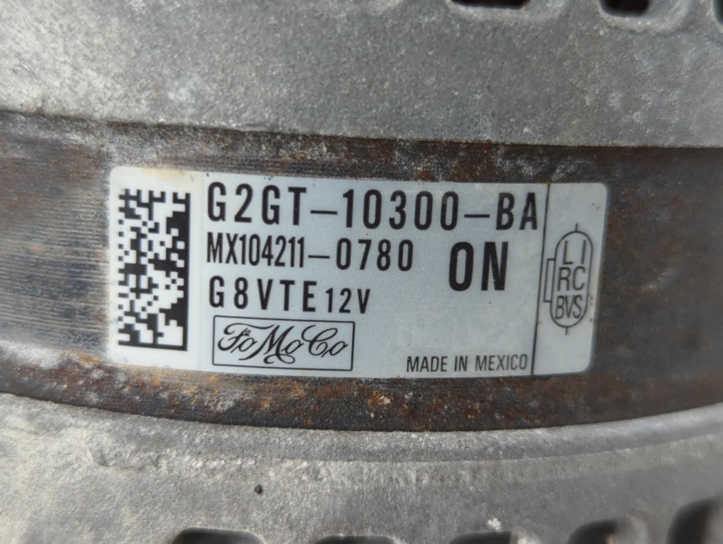 2015-2018 Ford Edge Alternator Replacement Generator Charging Assembly Engine OEM P/N:MX104211-0780 G8VTE Fits OEM Used Auto