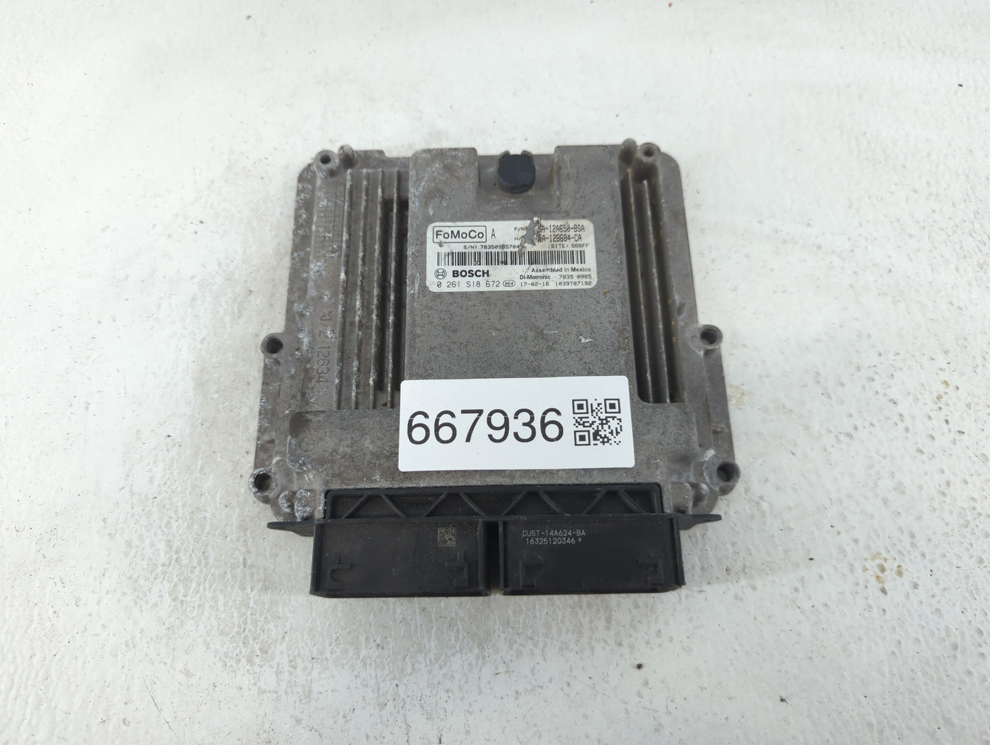 2015-2018 Ford Edge PCM Engine Control Computer ECU ECM PCU OEM P/N:FB5A-12A650-BSA Fits Fits 2015 2016 2017 2018 2019 OEM U