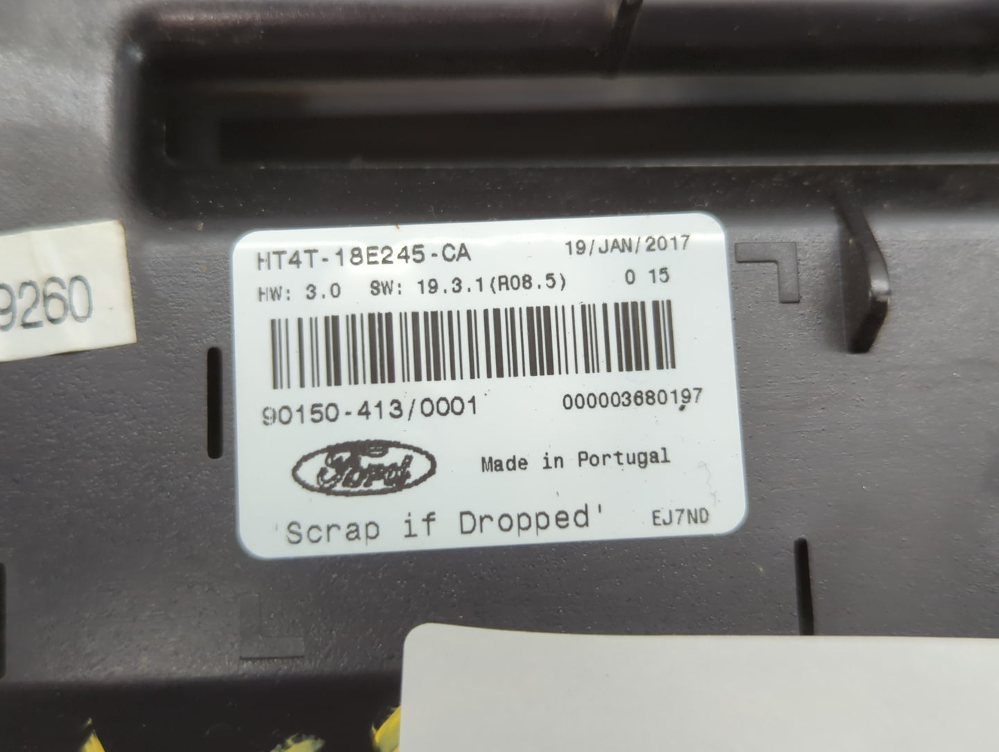 2017-2018 Ford Edge Radio AM FM Cd Player Receiver Replacement P/N:HT4T-18E245-CA Fits Fits 2017 2018 OEM Used Auto Parts - 