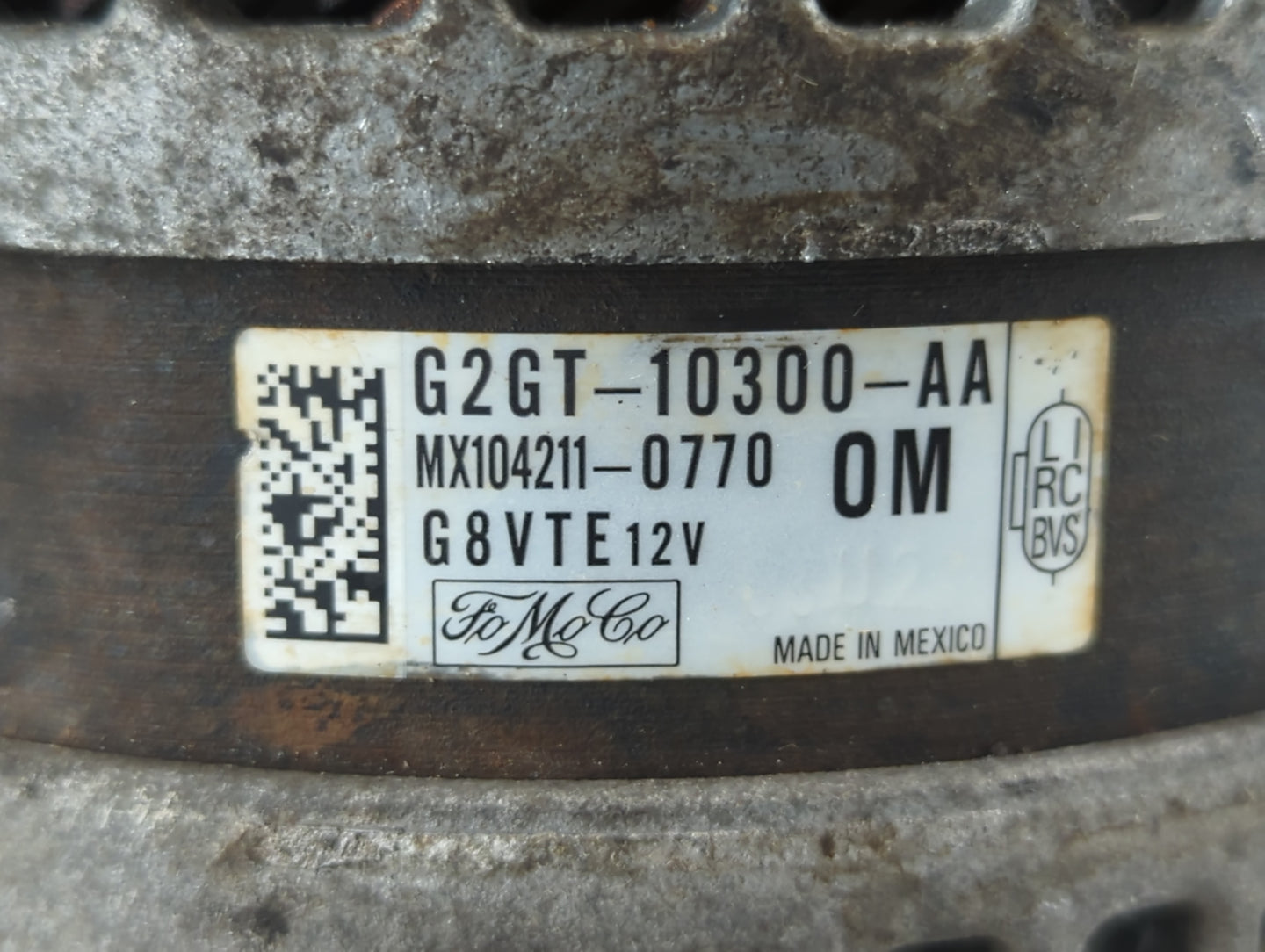 2015-2018 Ford Edge Alternator Replacement Generator Charging Assembly Engine OEM P/N:G2GT-10300-AA Fits OEM Used Auto Parts
