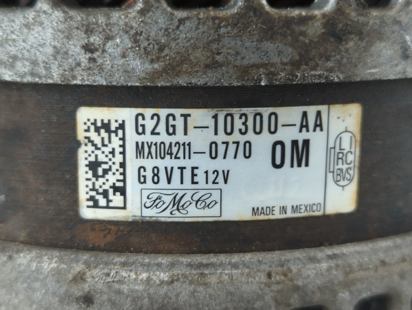 2015-2018 Ford Edge Alternator Replacement Generator Charging Assembly Engine OEM P/N:G2GT-10300-AA Fits OEM Used Auto Parts