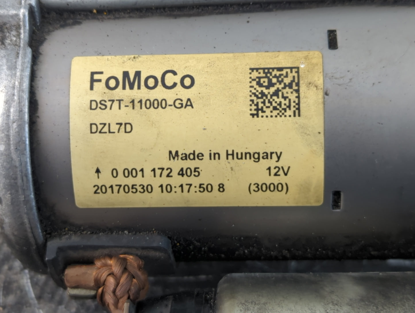 2015-2018 Ford Edge Car Starter Motor Solenoid OEM P/N:DS7T-11000-GA Fits Fits 2015 2016 2017 2018 2020 OEM Used Auto Parts 