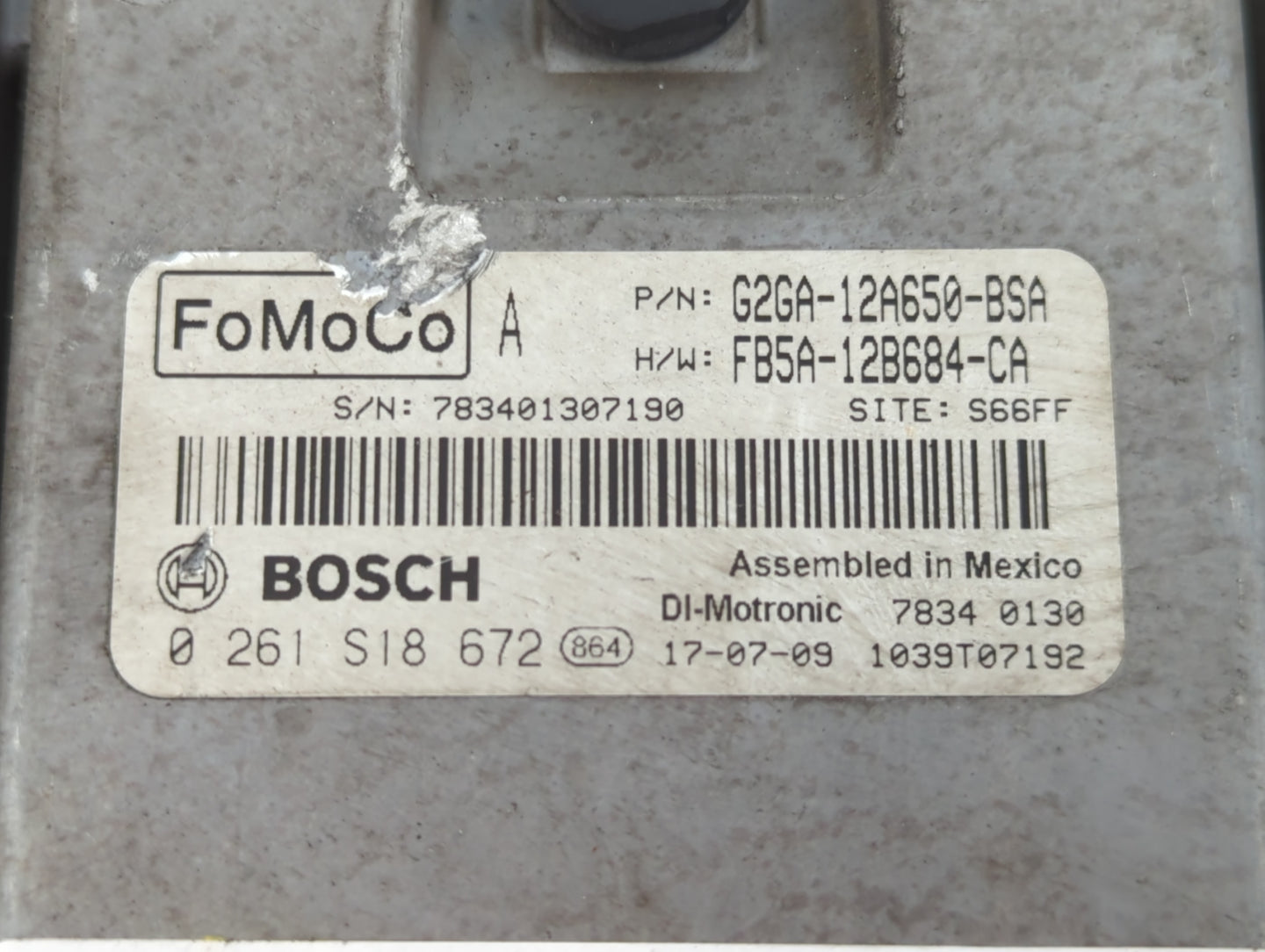 2015-2018 Ford Edge PCM Engine Control Computer ECU ECM PCU OEM P/N:G2GA-12A650-BSA Fits Fits 2015 2016 2017 2018 2019 OEM U