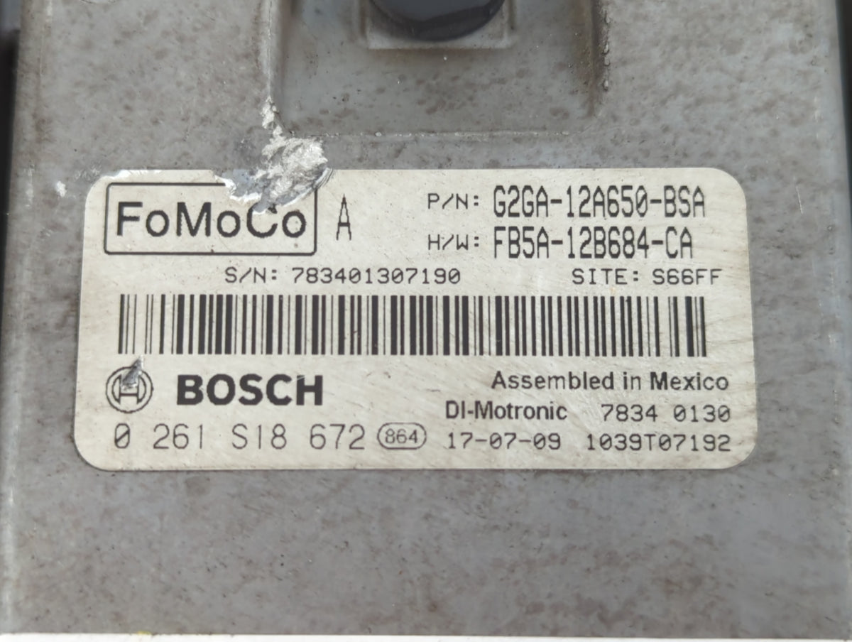 2015-2018 Ford Edge PCM Engine Control Computer ECU ECM PCU OEM P/N:G2GA-12A650-BSA Fits 2015 2016 2017 2018 2019 OEM Used A