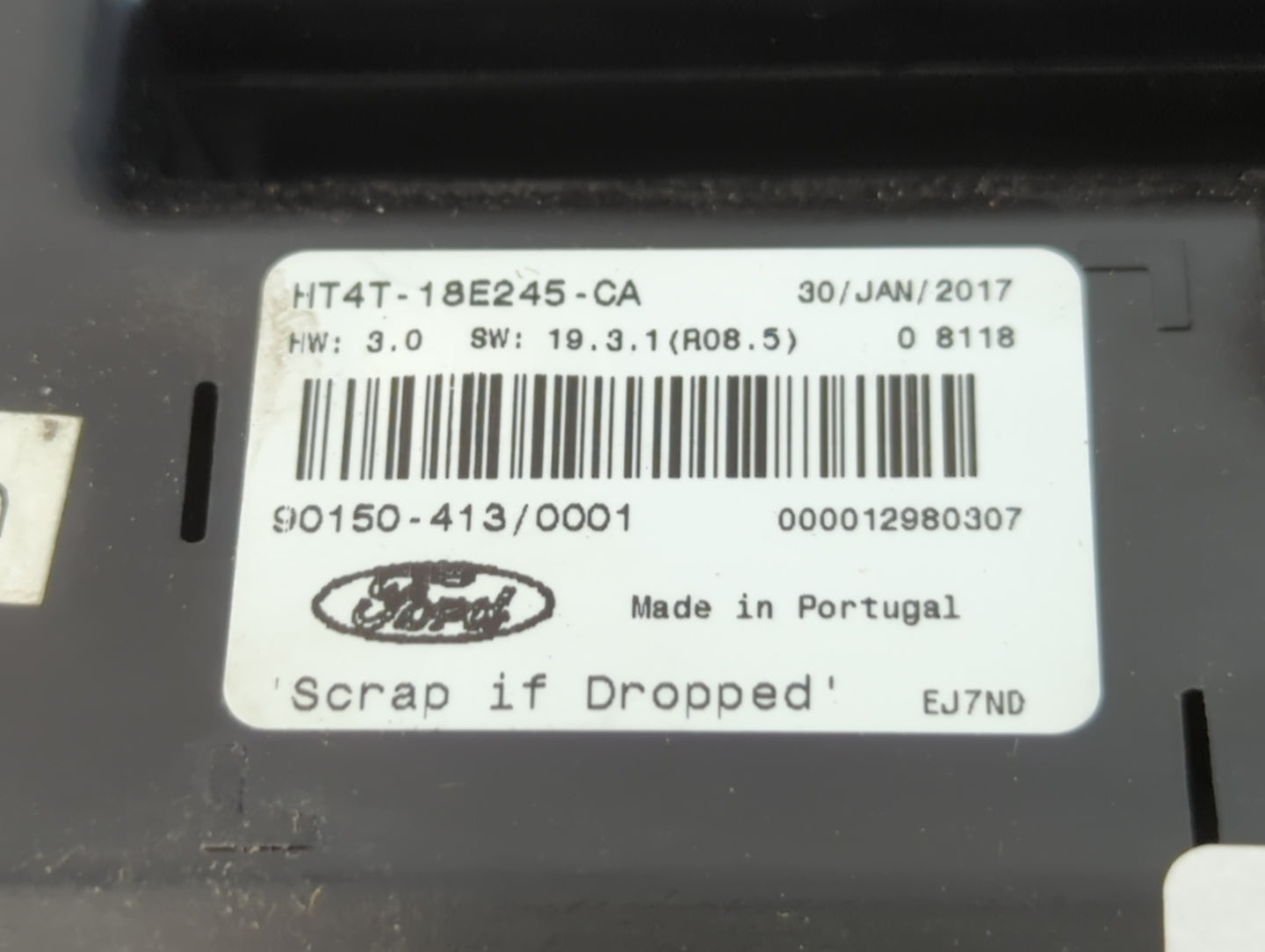 2017-2018 Ford Edge Radio AM FM Cd Player Receiver Replacement P/N:HT4T-18E245-CA Fits Fits 2017 2018 OEM Used Auto Parts - 