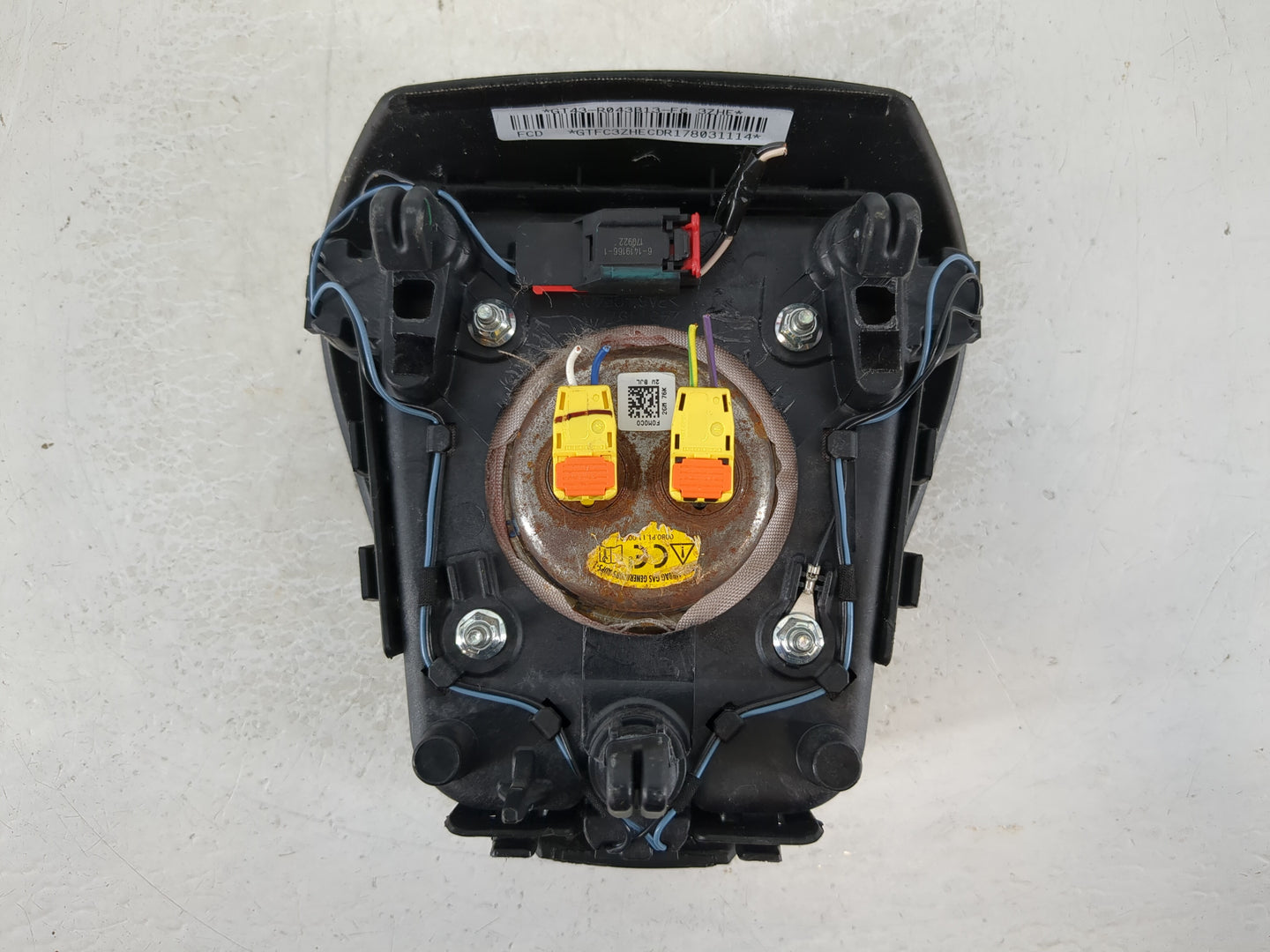 2015-2019 Ford Edge Air Bag Driver Left Steering Wheel Mounted P/N:3ZHE GT43-R043B13-FC Fits Fits 2015 2016 2017 2018 2019 O