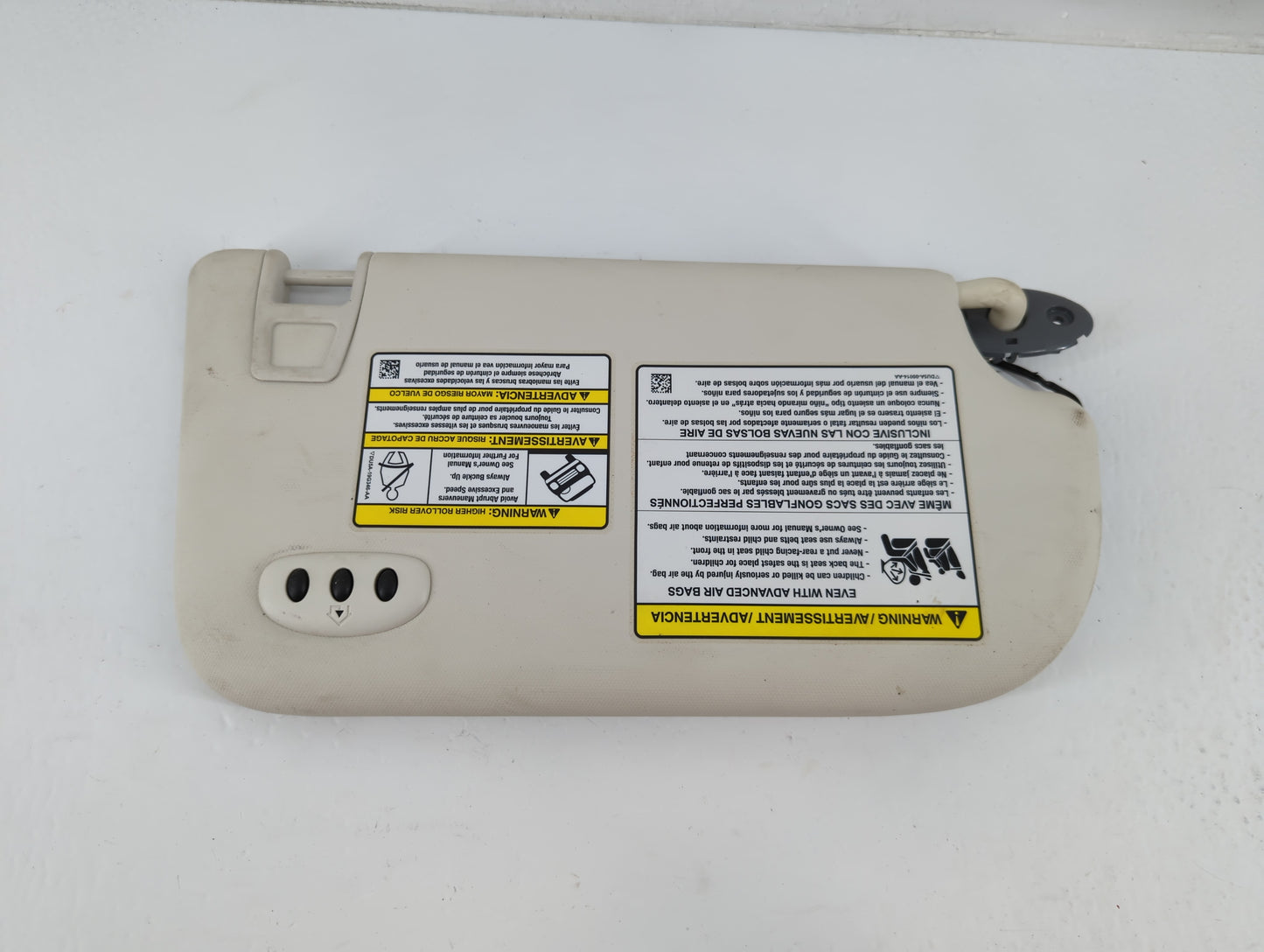 2013-2019 Ford Escape Sun Visor Shade Replacement Driver Left Mirror Fits Fits 2013 2014 2015 2016 2017 2018 2019 OEM Used A