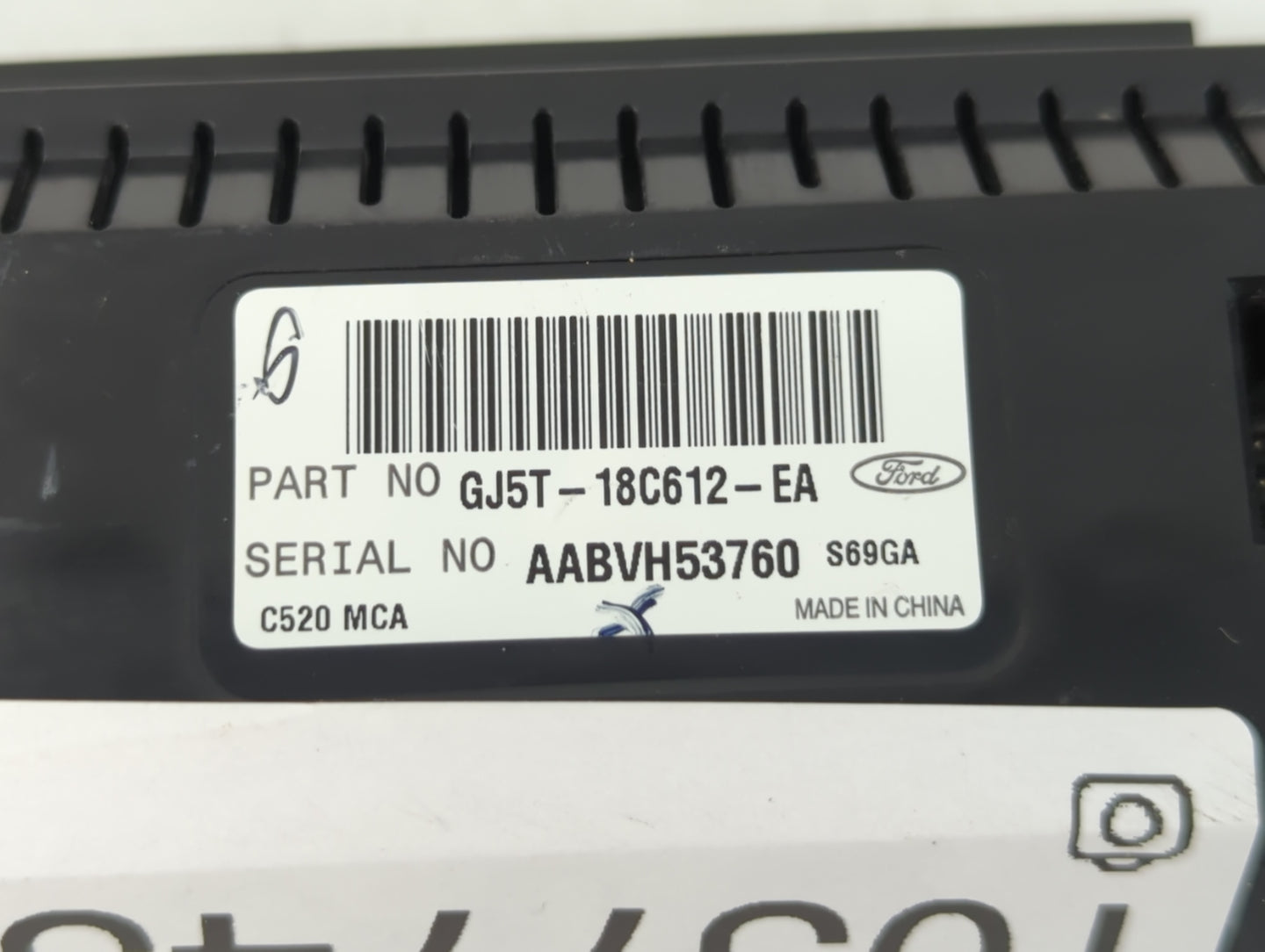 2017 Ford Escape Climate Control Module Temperature AC/Heater Replacement P/N:GJ5T-18C612-EA Fits OEM Used Auto Parts - Oemu