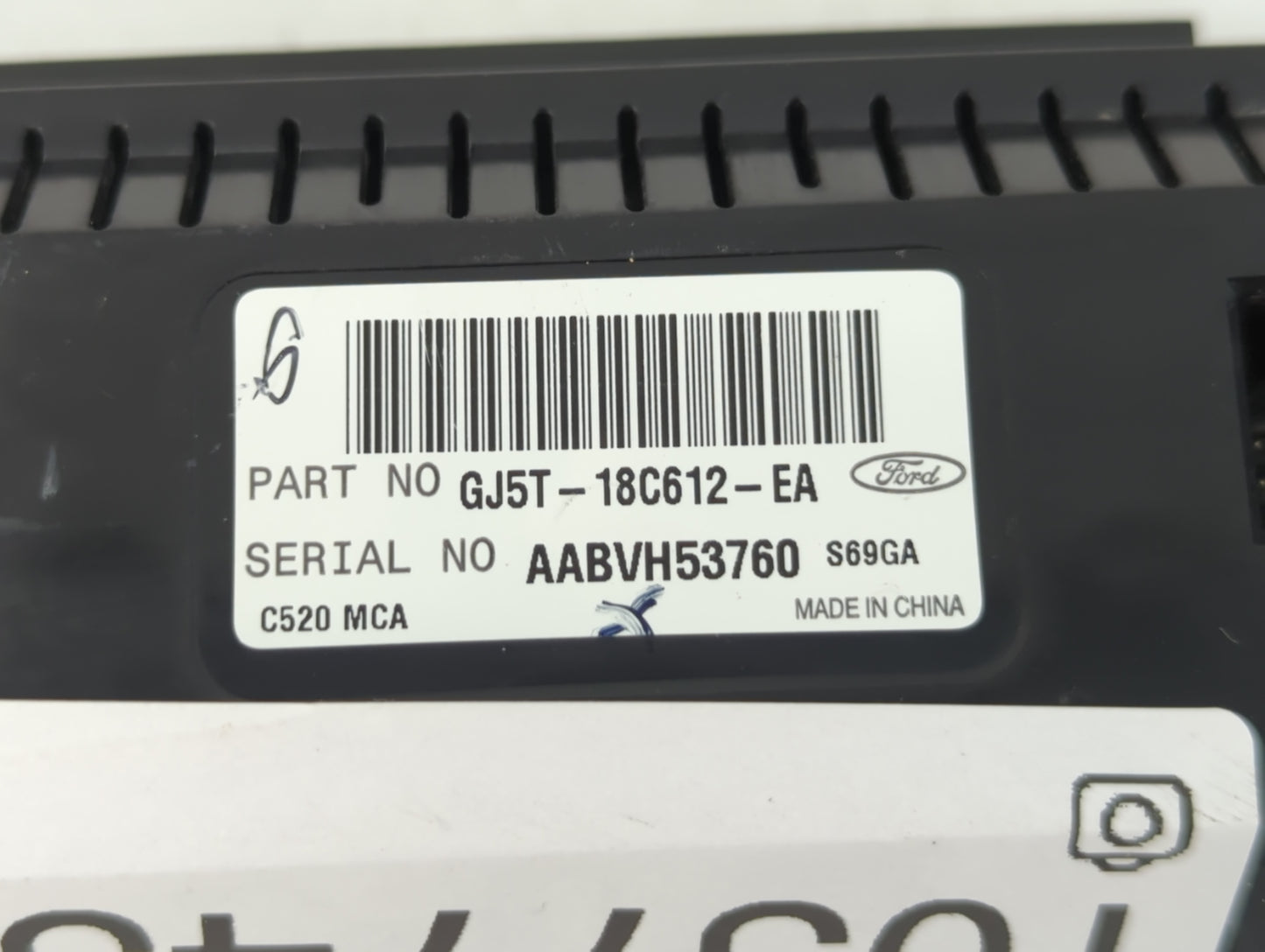 2017 Ford Escape Climate Control Module Temperature AC/Heater Replacement P/N:GJ5T-18C612-EA Fits OEM Used Auto Parts - Oemu