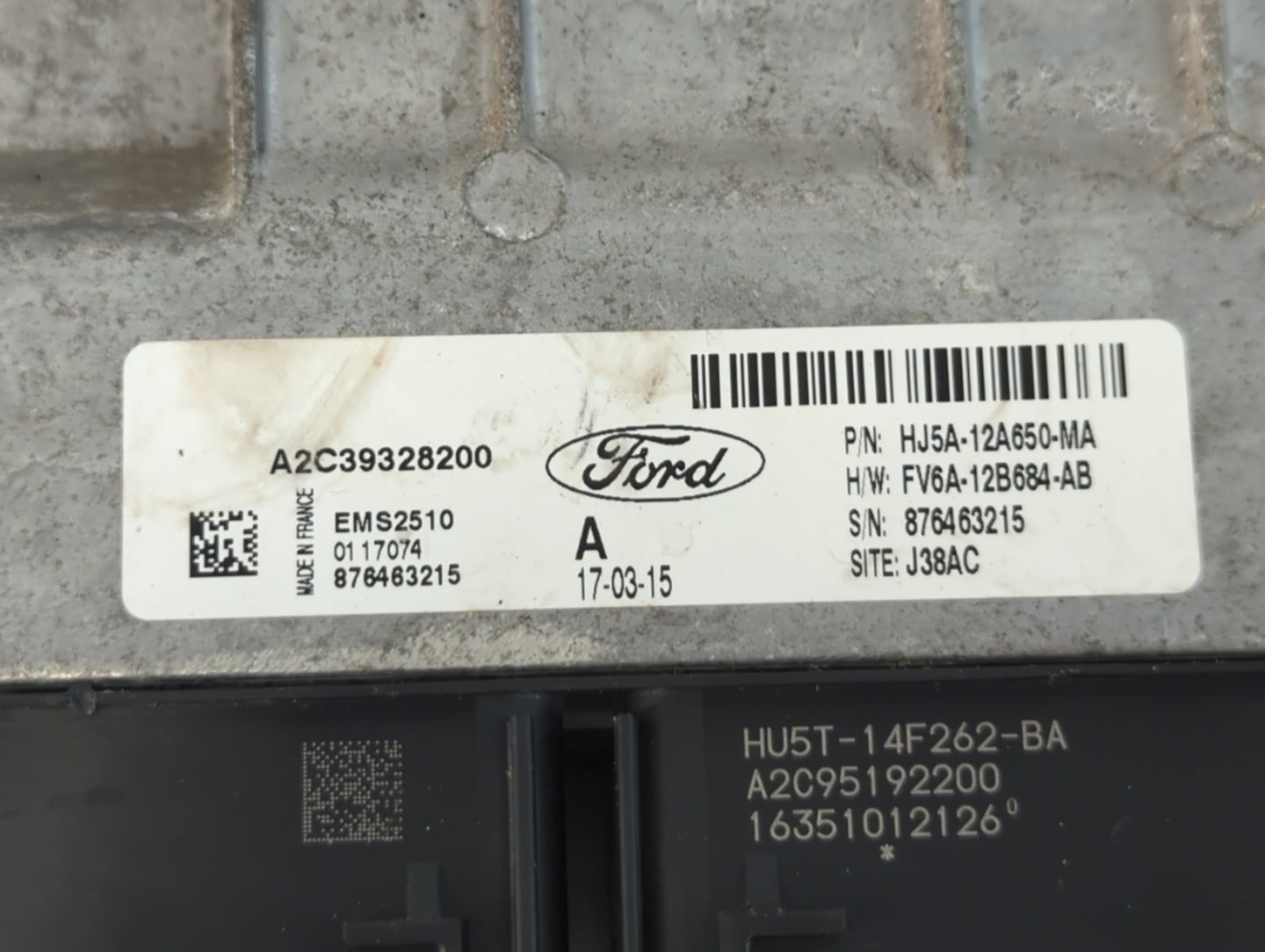 2017-2019 Ford Escape PCM Engine Control Computer ECU ECM PCU OEM P/N:HU5T-14F262-BA FV6A-12B684-AB Fits Fits 2017 2018 2019